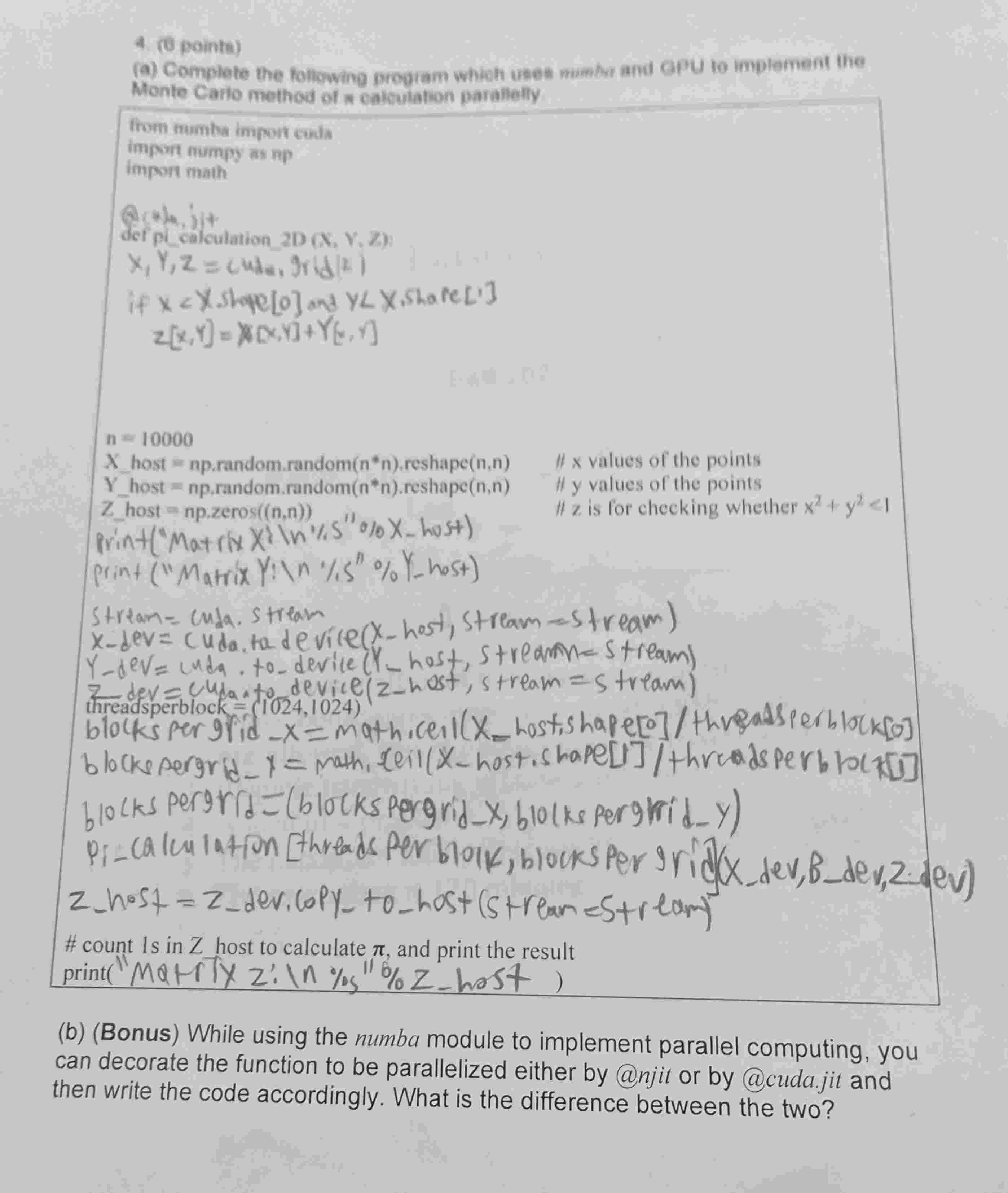 4 ( i ) pointe ) ( a ) Complete Be following