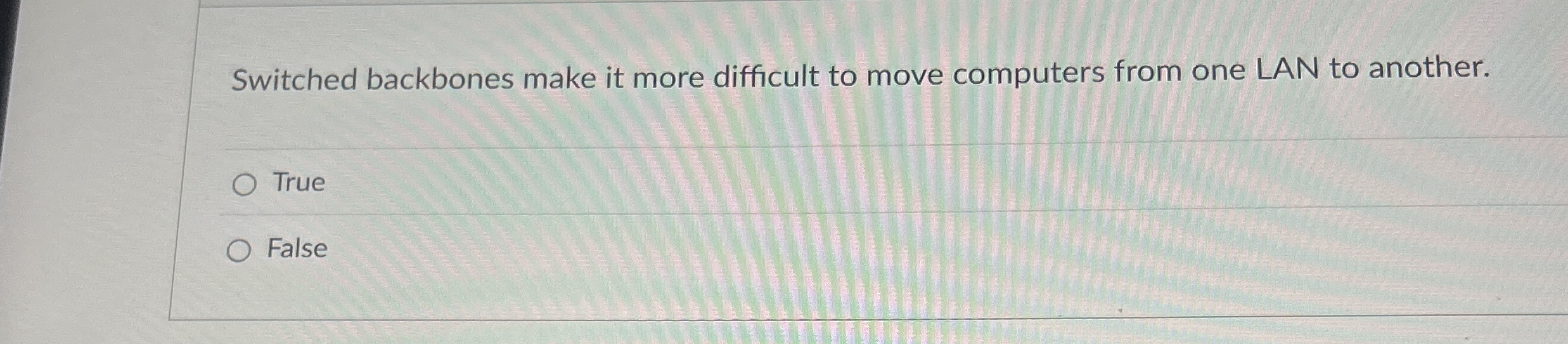 Switched backbones make it more difficult to move
