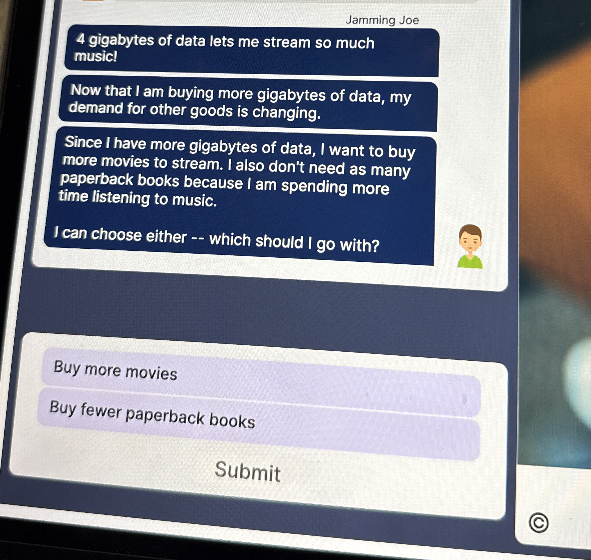 4 gigabytes of data lets me stream so much music!