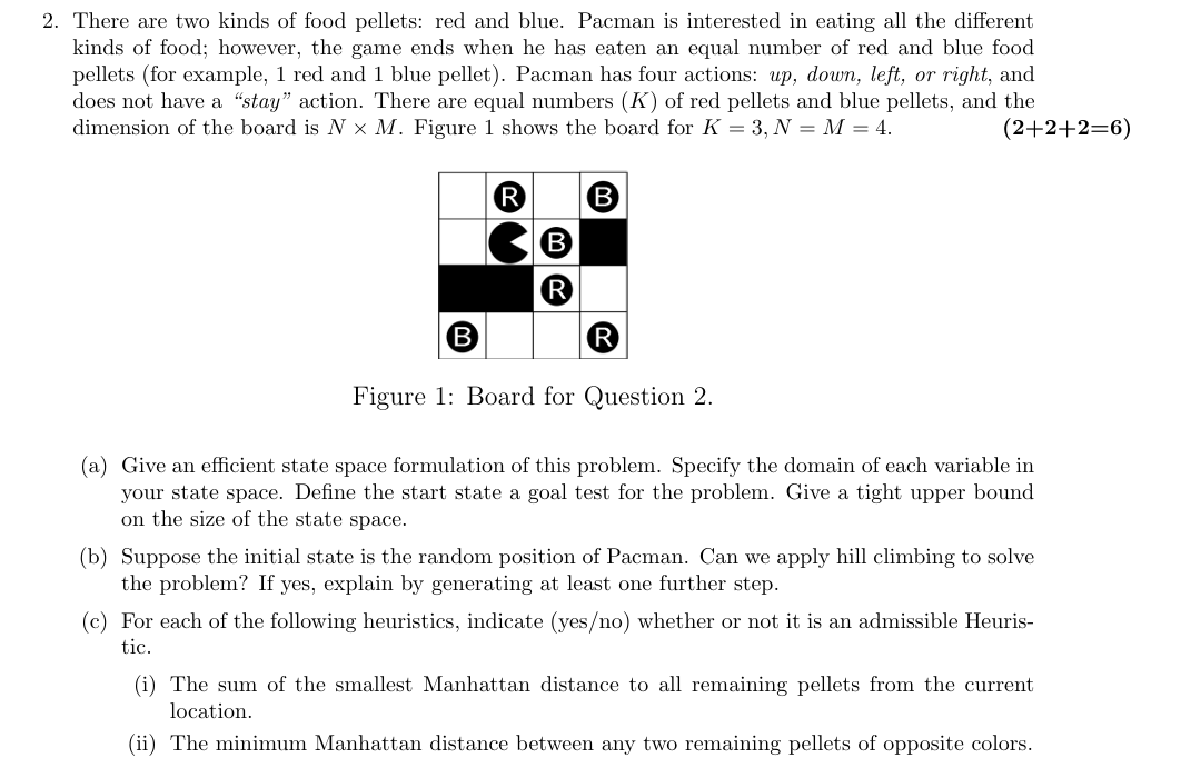 There are two kinds of food pellets: red and