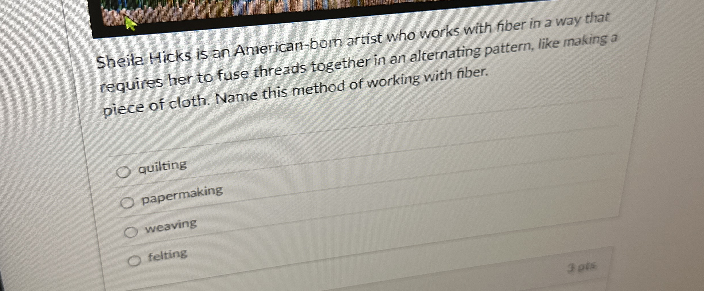 Sheila Hicks is an American - born artist who