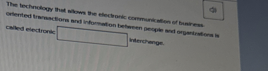 The technology that allows the electronic