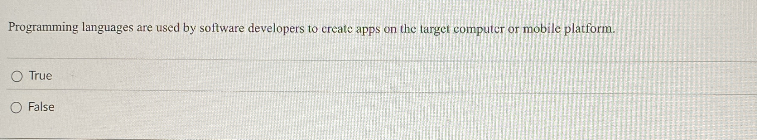 Programming languages are used by software
