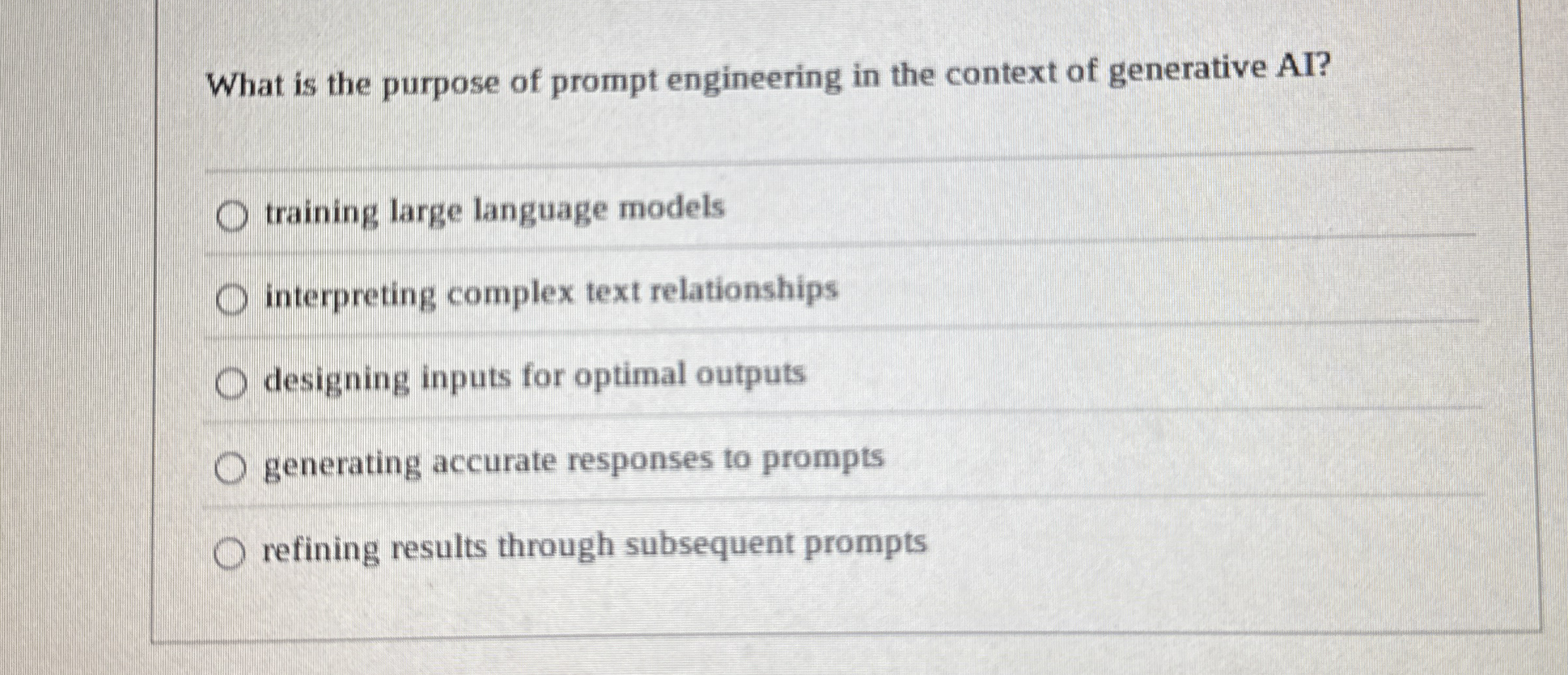 What is the purpose of prompt engineering in the