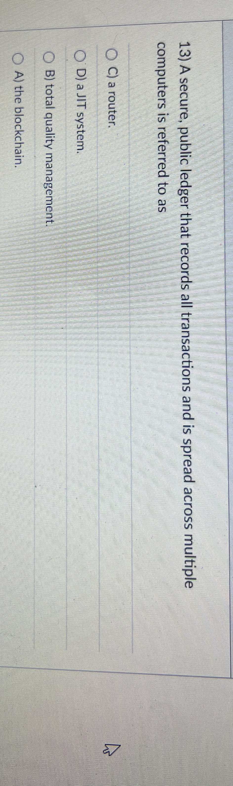 A secure , public ledger that records all