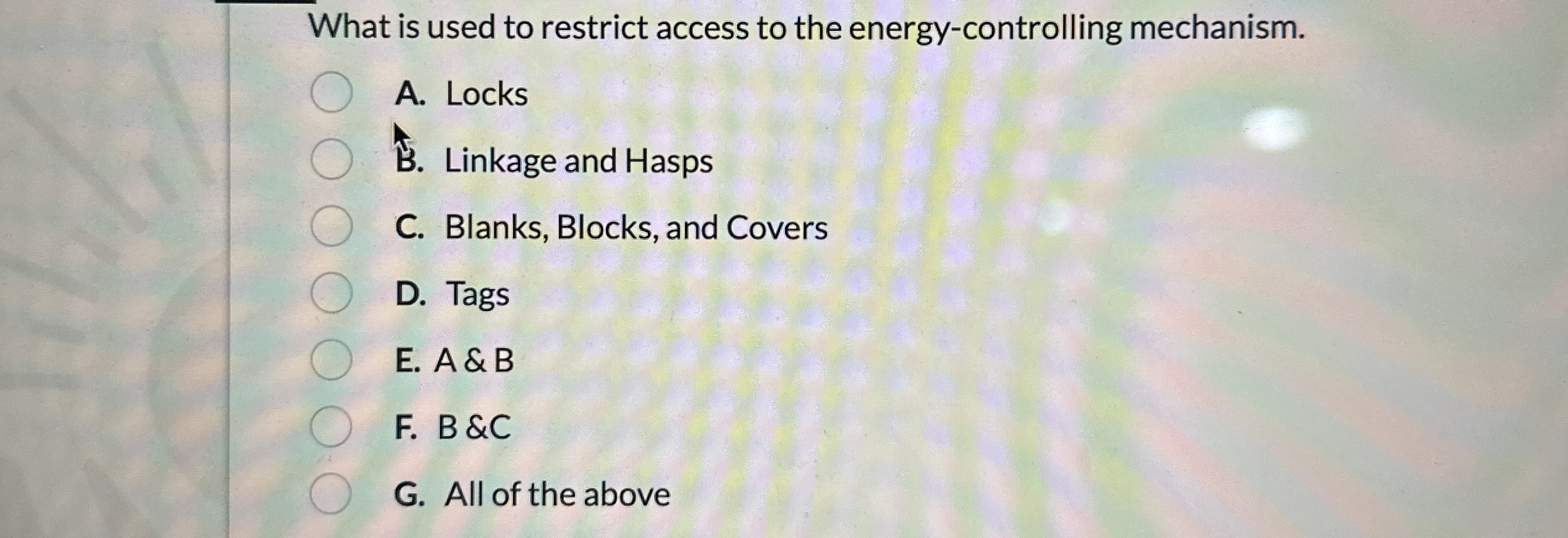 What is used to restrict access to the energy -