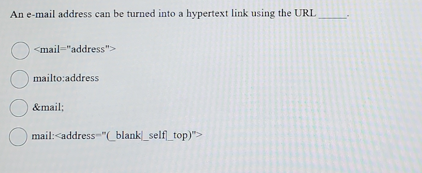 An e - mail address can be turned into a