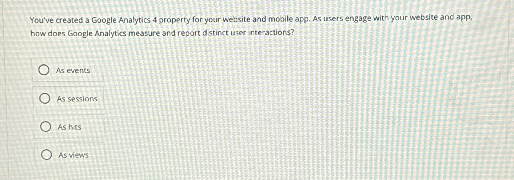 You've created a Google Analyties 4 property for