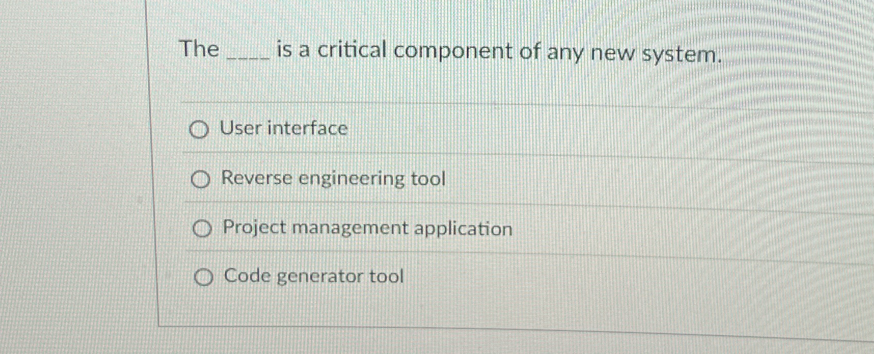 The is a critical component of any new system.