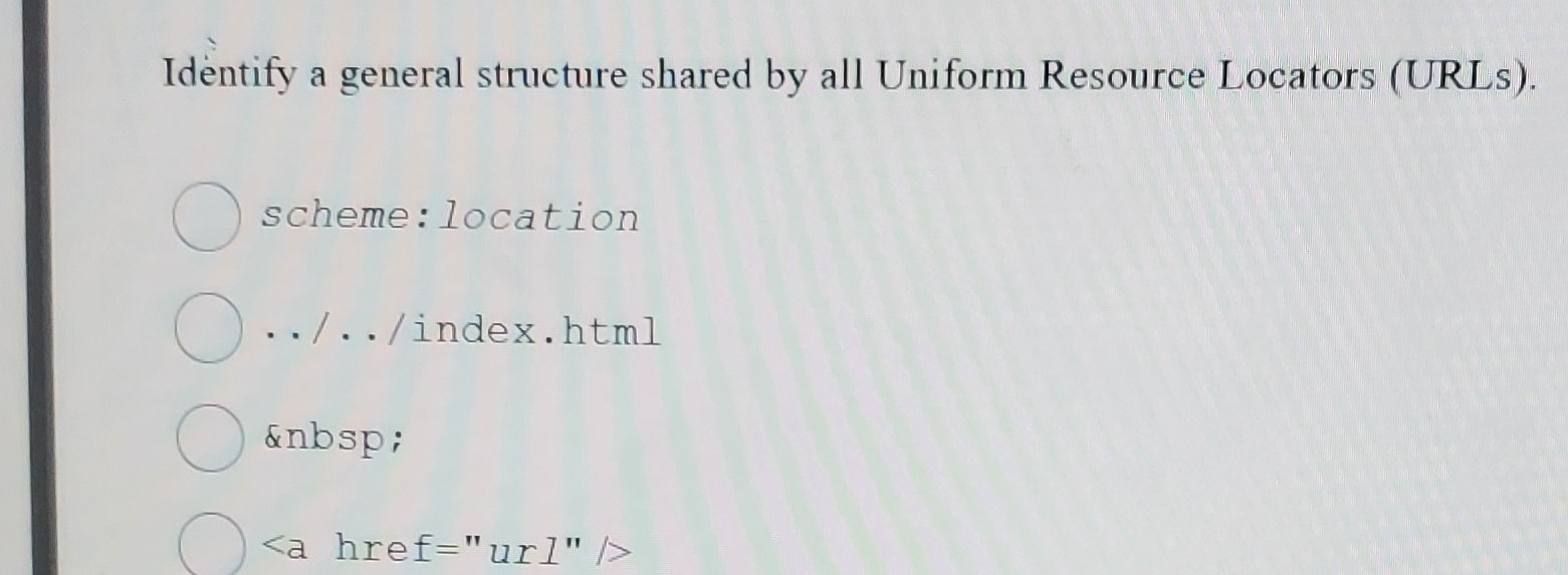 Identify a general structure shared by all