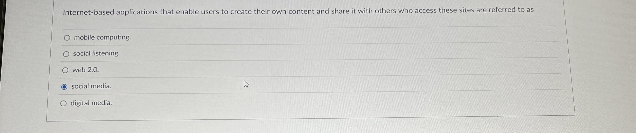 Internet - based applications that enable users