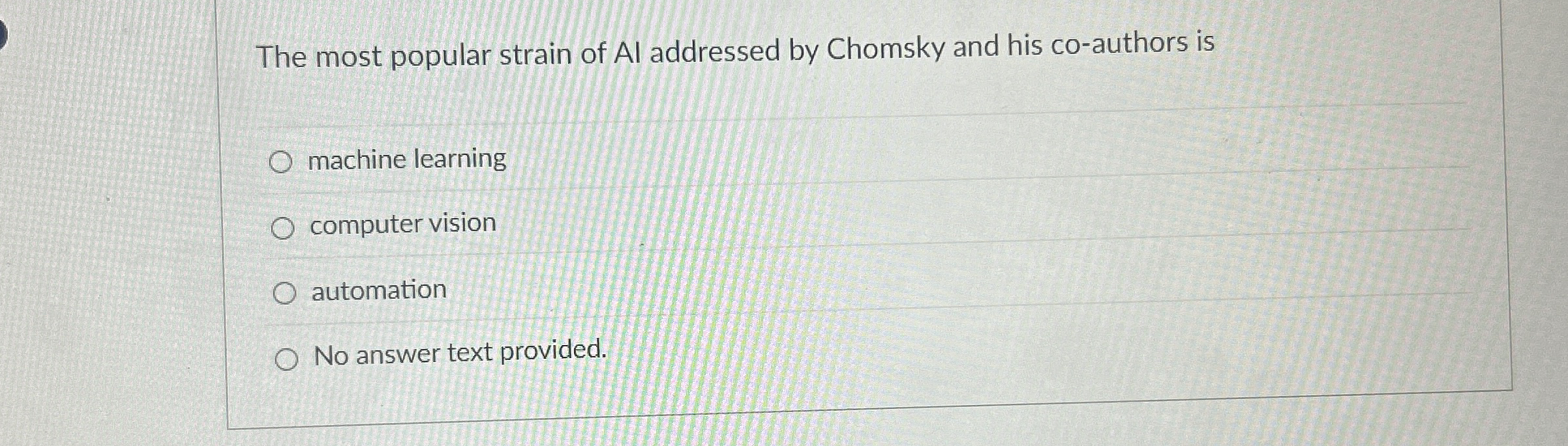 The most popular strain of Al addressed by