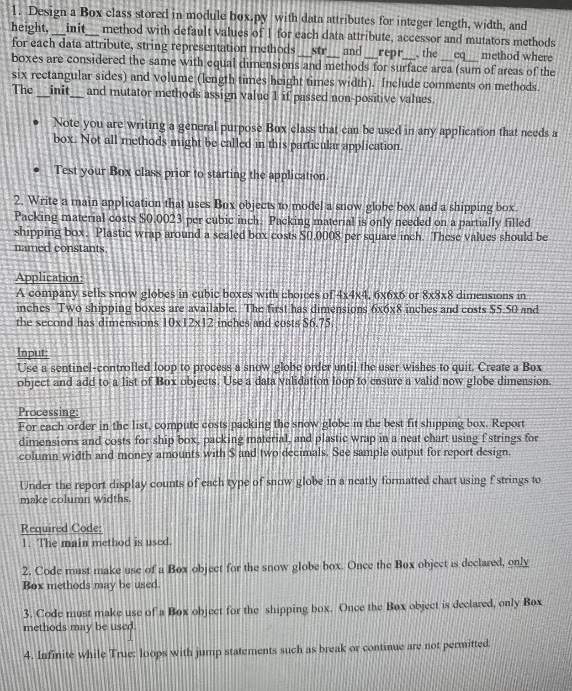 Grading Rubric: Documentation and naming of