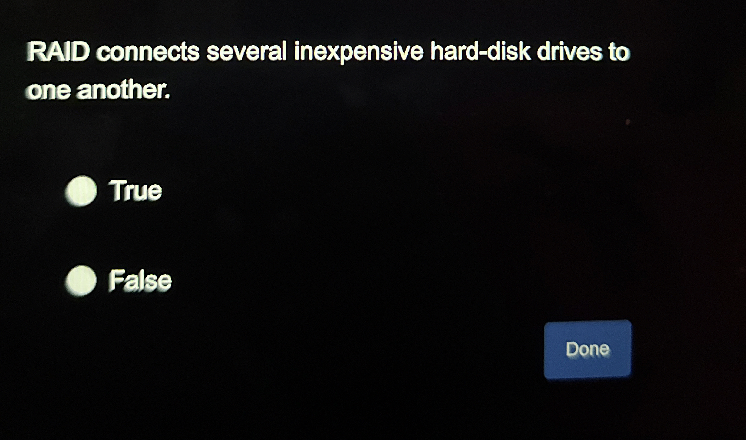 RAID connects several inexpensive hard - disk
