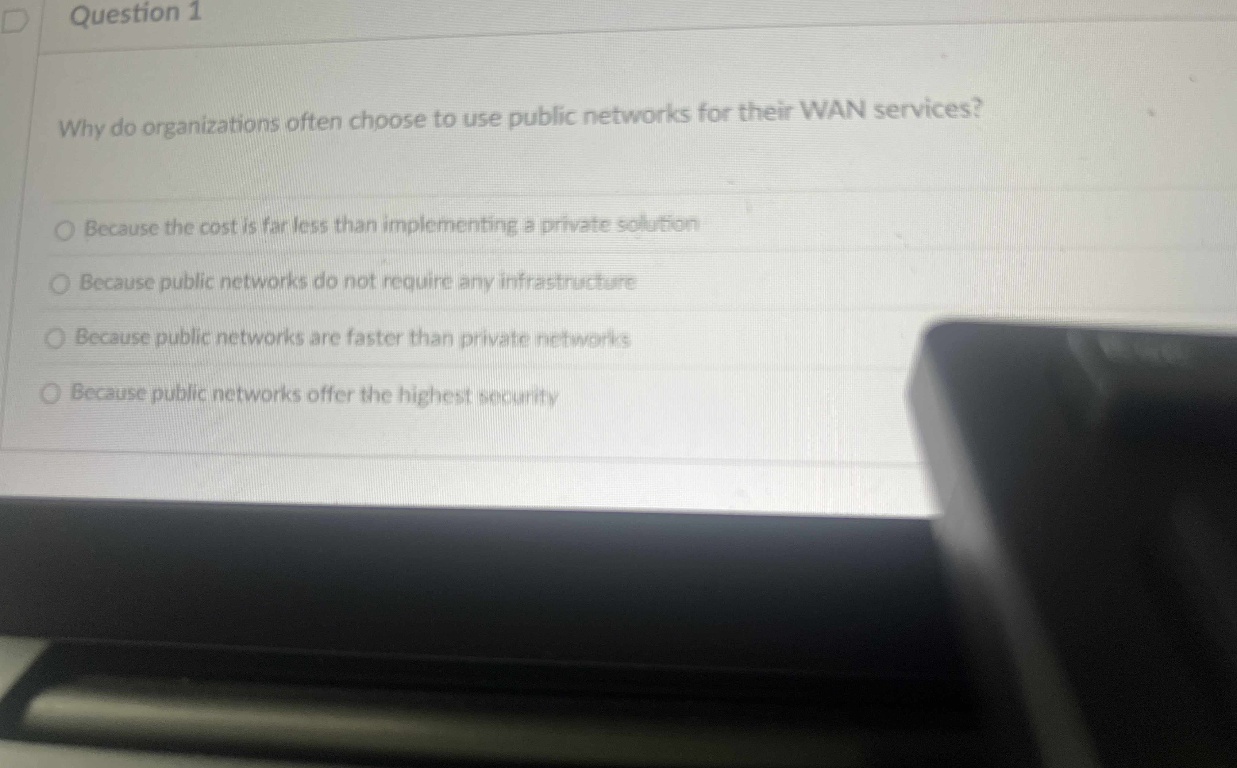 Question 1 Why do organizations often choose to