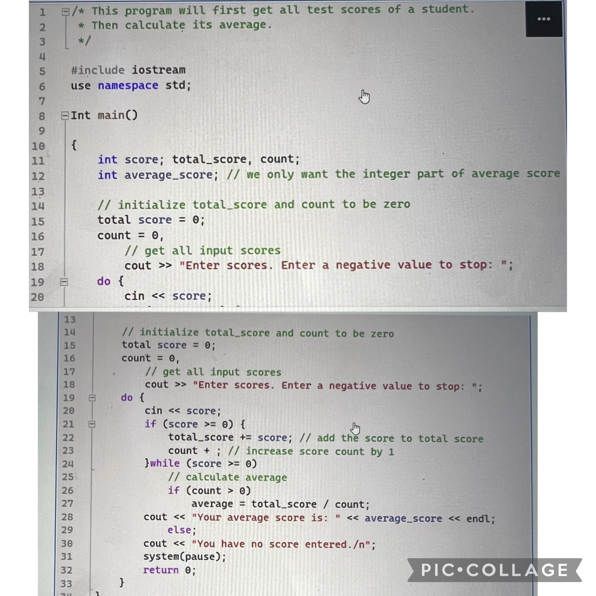 You have to find all syntactical errors in the