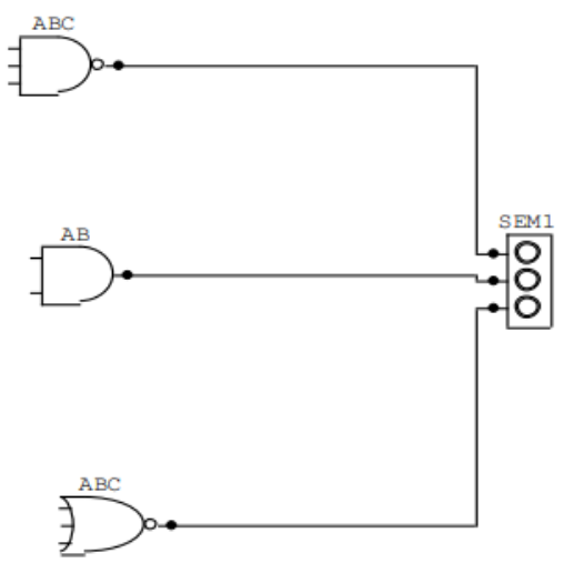 create a truth table for the following circuit: (