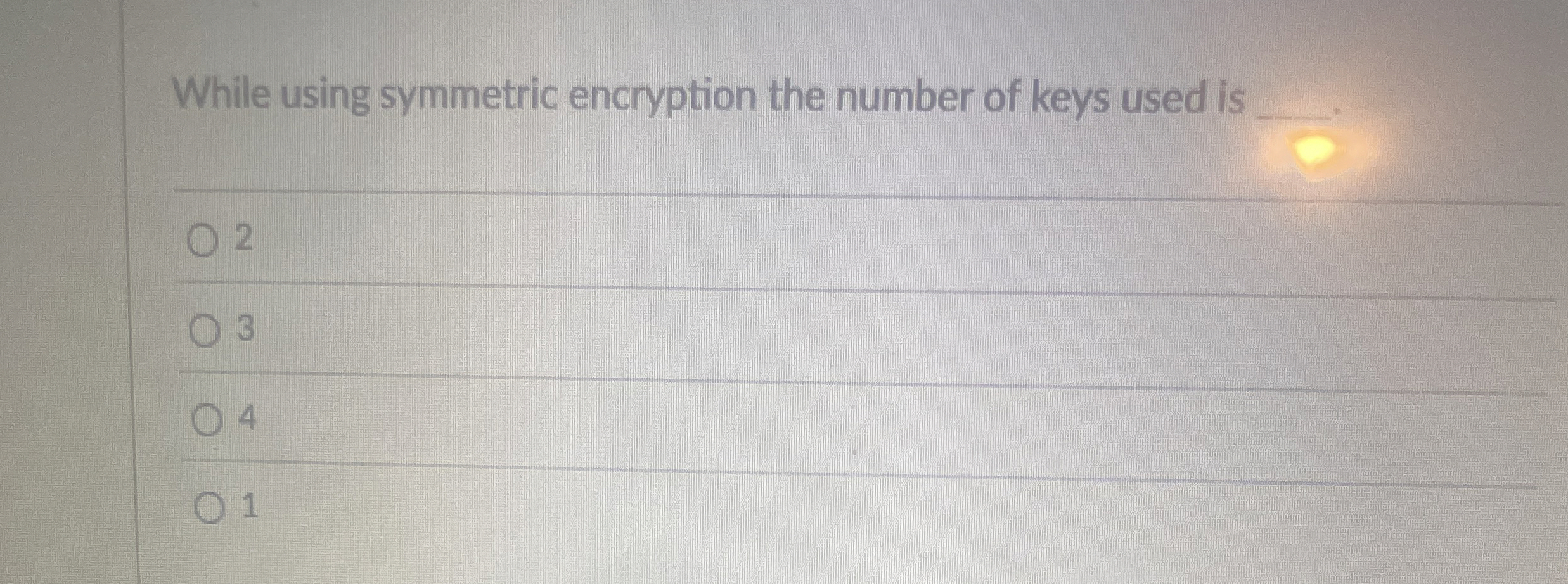 While using symmetric encryption the number of