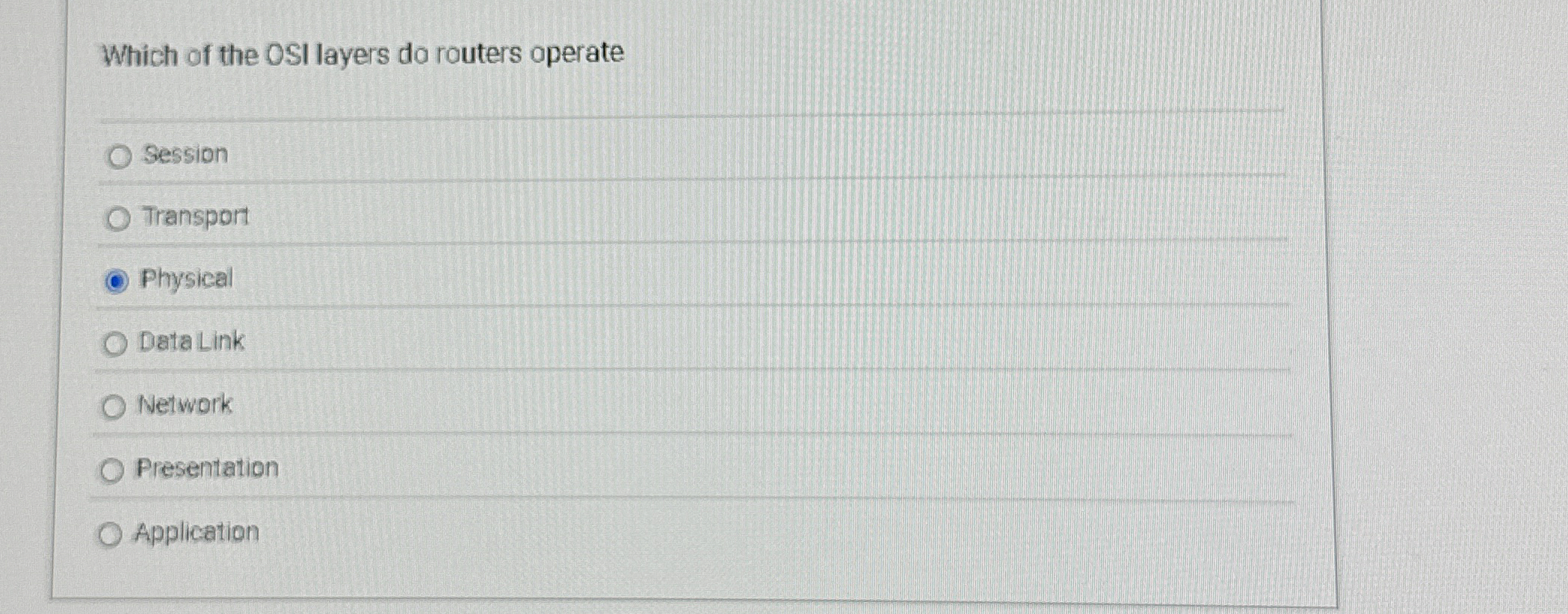 Which of the OSI layers do routers operate