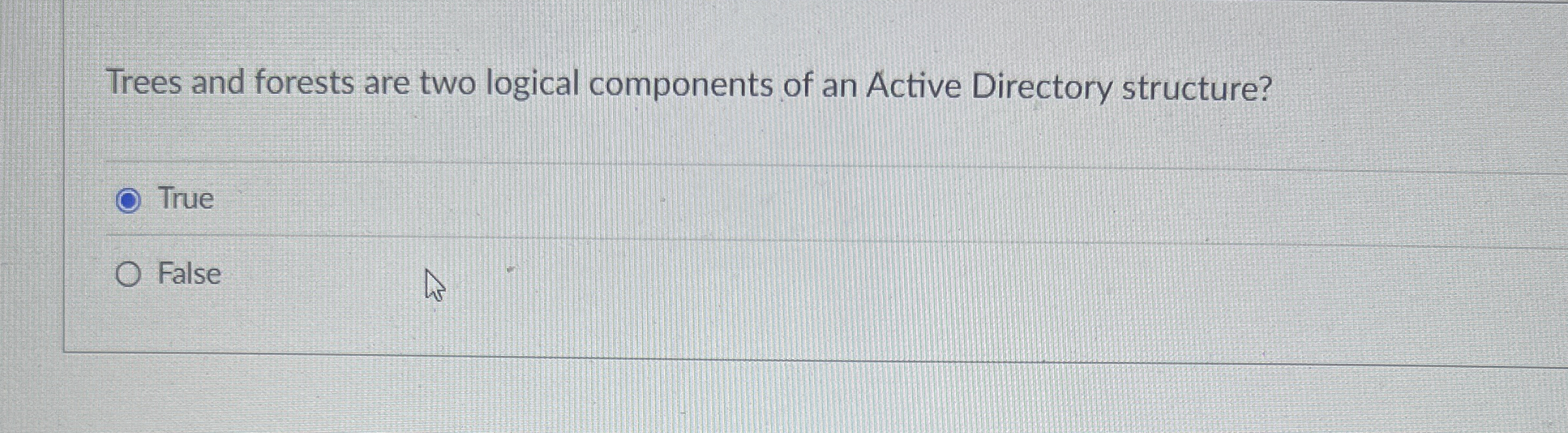 Trees and forests are two logical components of