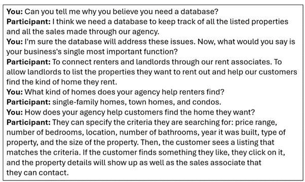 Assume you are designing a data model for a