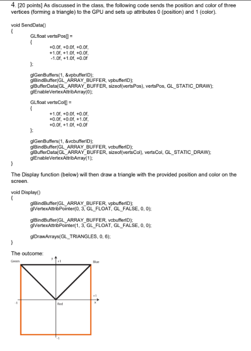 4 . [ 2 0 points ] As discussed in the class, the