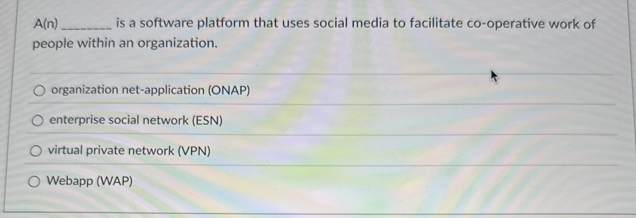 A ( n ) is a software platform that uses social