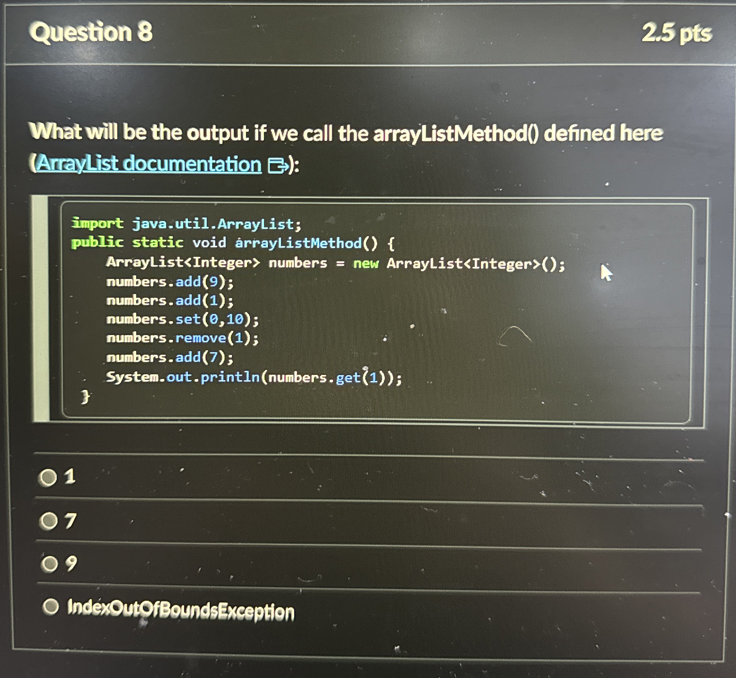 What will be the output if we call the