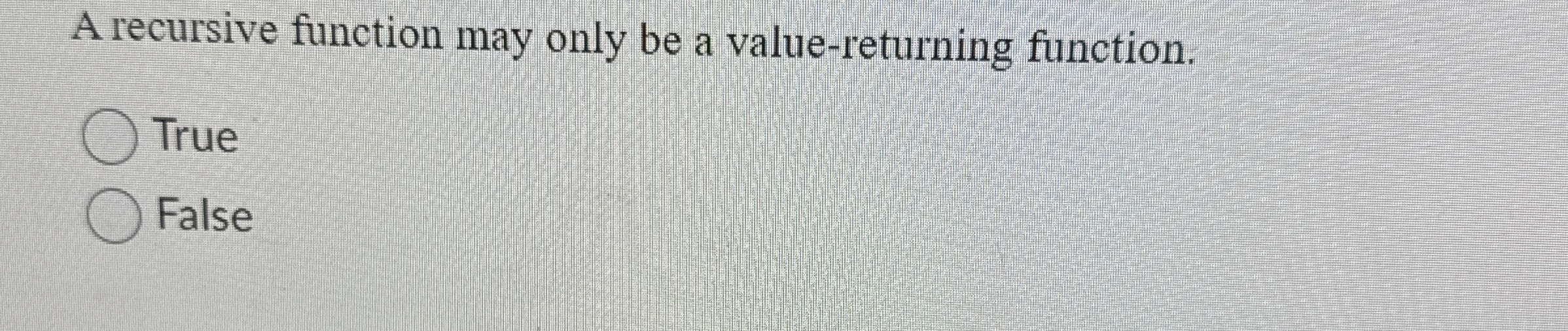 A recursive function may only be a value -