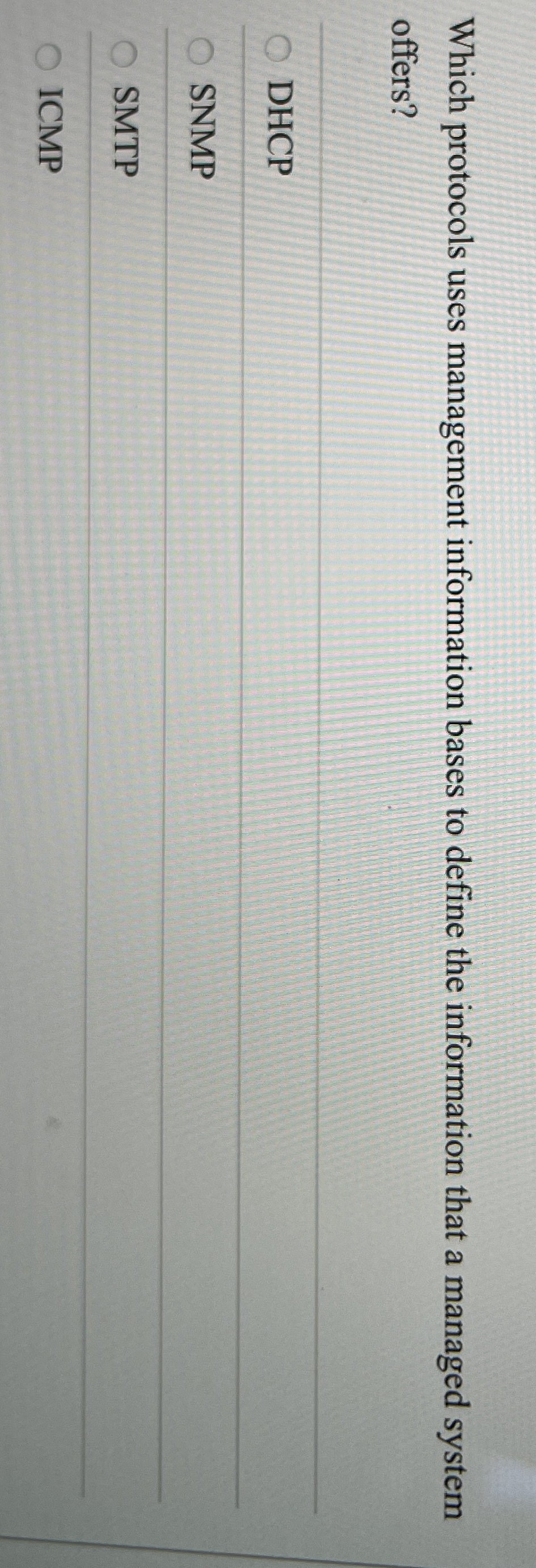 Which protocols uses management information bases