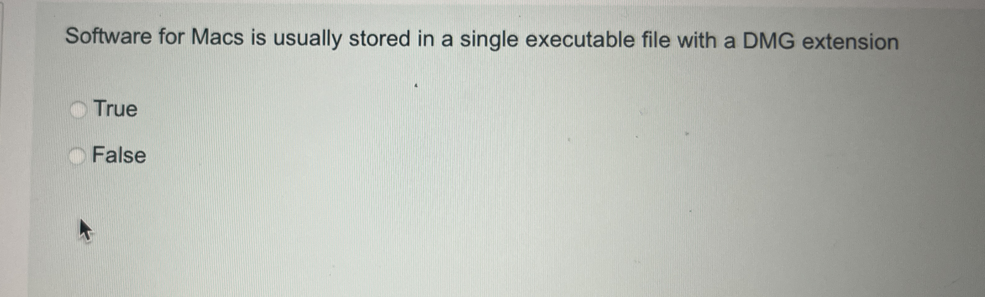 Software for Macs is usually stored in a single