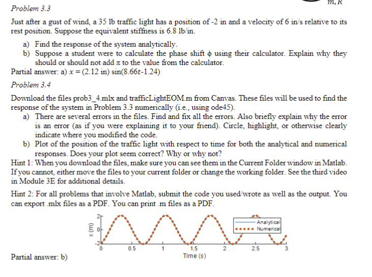Problem 3 . 3 prob 3 _ 4 . mlx set up W } = 3 5 ;