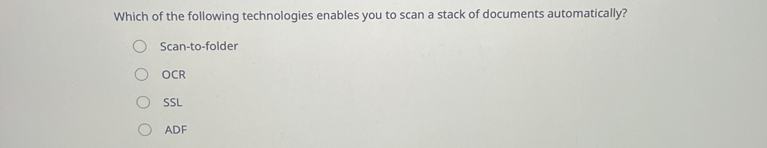 Which of the following technologies enables you