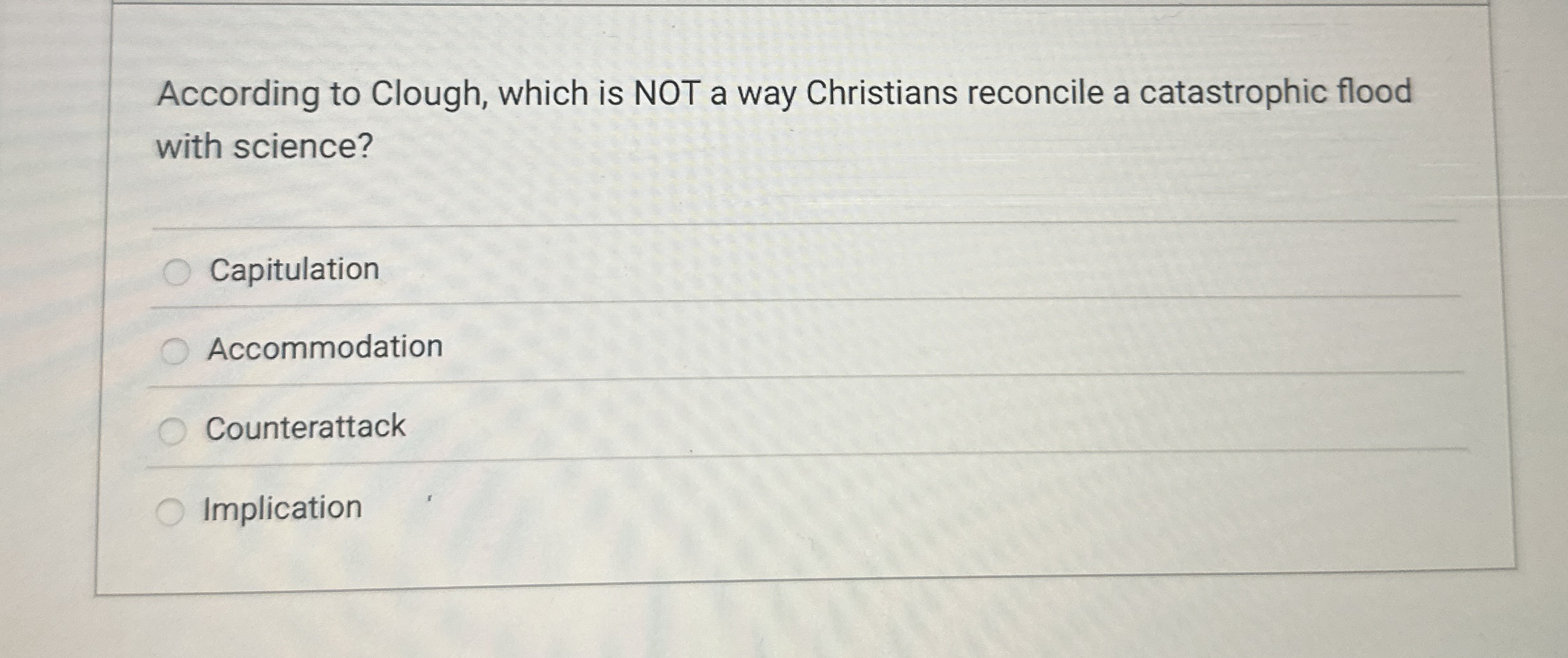 According to Clough, which is NOT a way