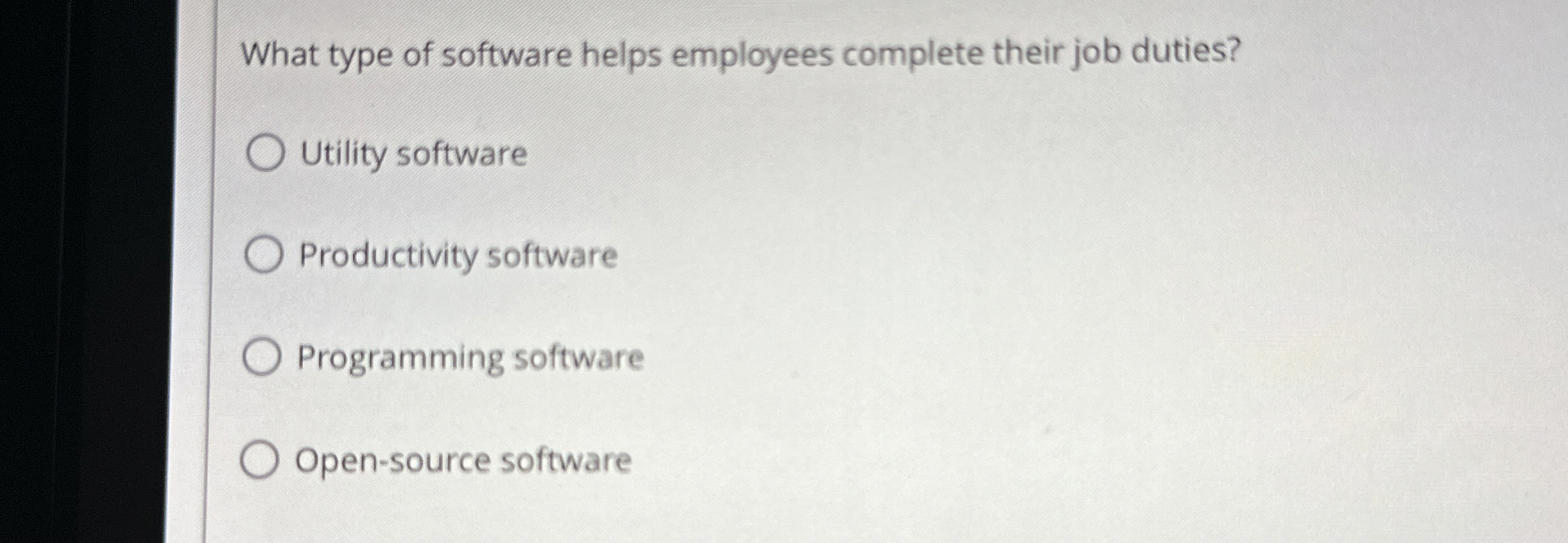 What type of software helps employees complete