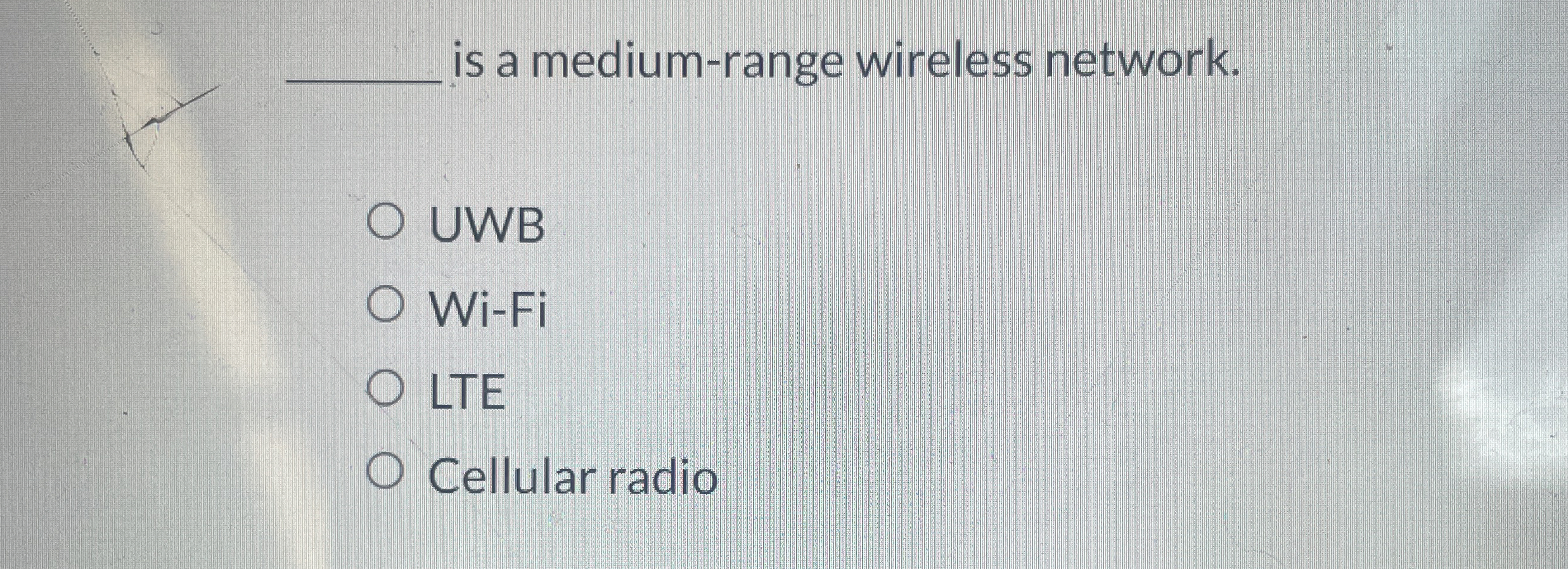 is a medium - range wireless network. UWB W i - F