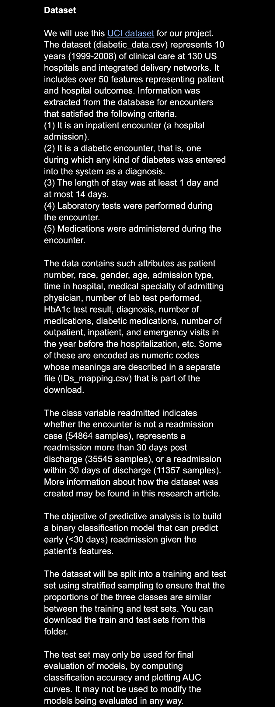 Overview Using this information we will