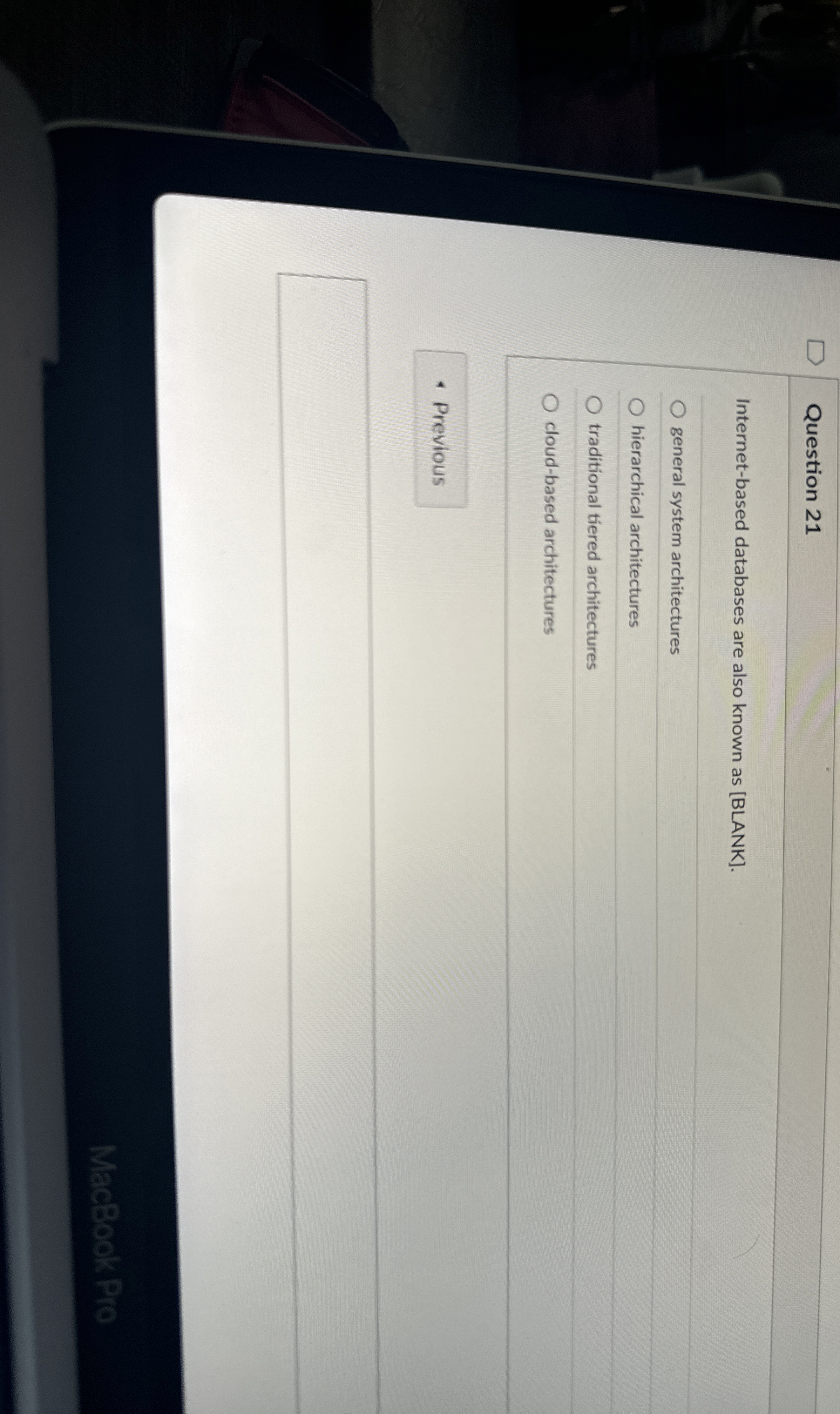 Question 2 1 Internet - based databases are also