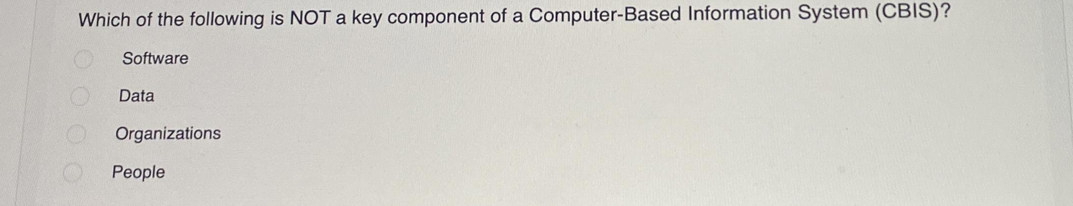 Which of the following is NOT a key component of