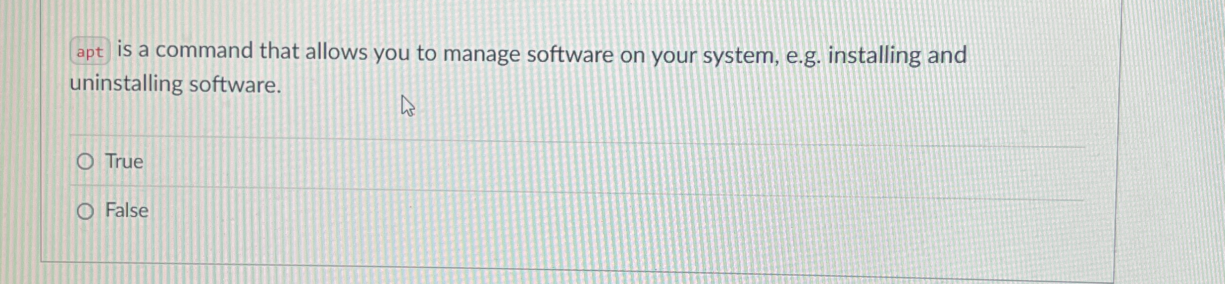 apt is a command that allows you to manage