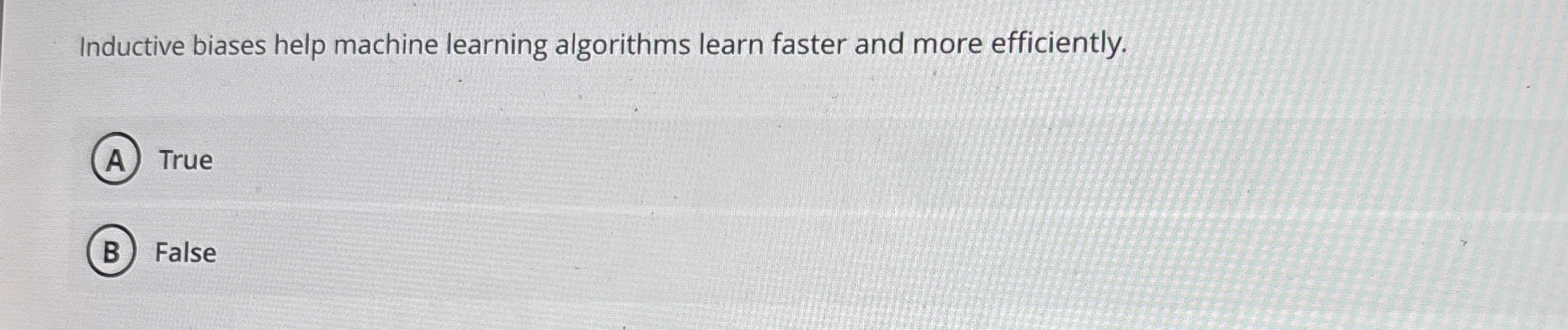 Inductive biases help machine learning algorithms