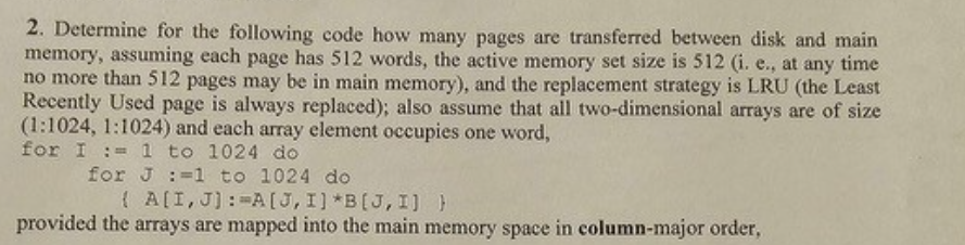 2 . Determine for the following code how many