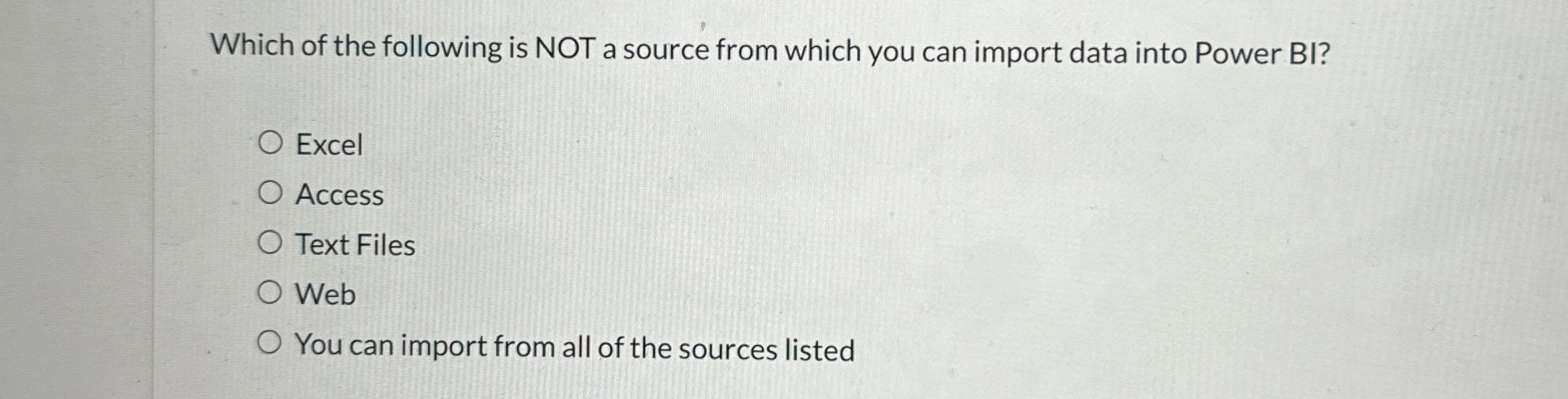 Which of the following is NOT a source from which