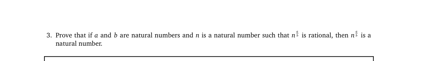 Prove that if a and b are natural numbers and n