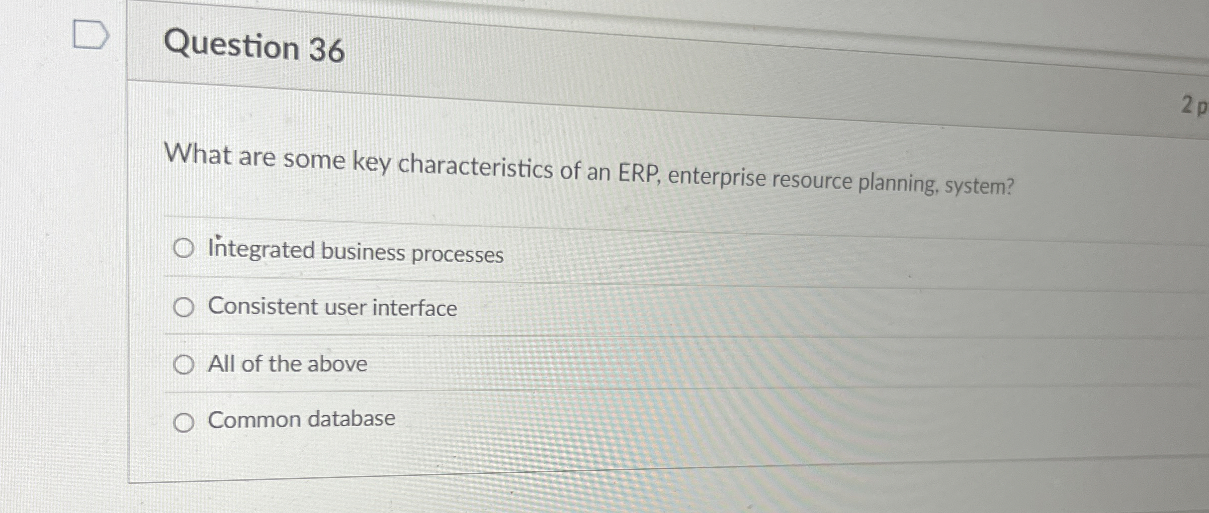 Question 3 6 What are some key characteristics of