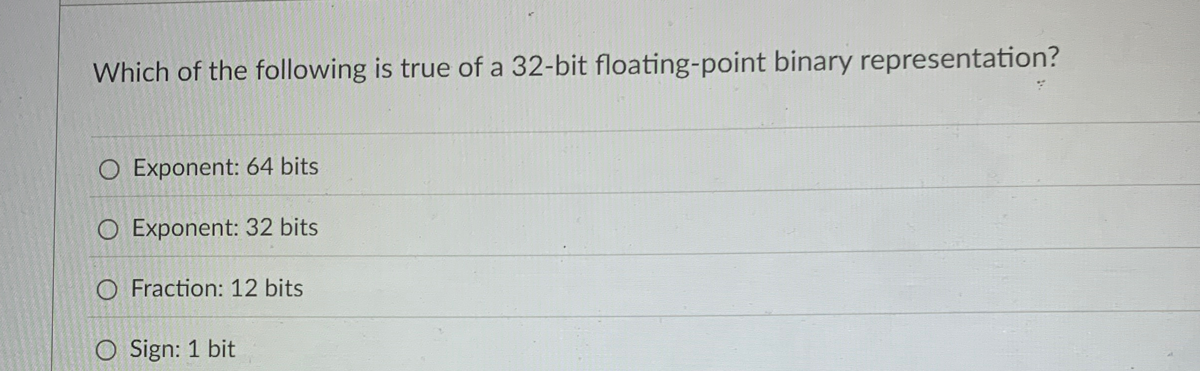 Which of the following is true of a 3 2 - bit