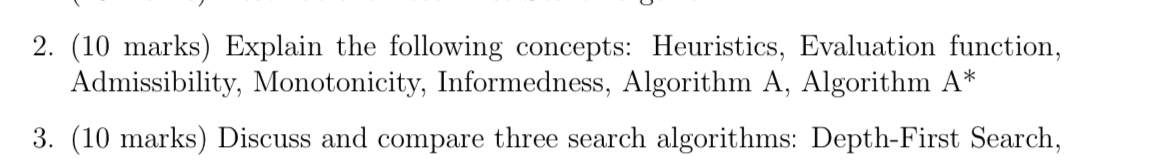 ( 1 0 marks ) Explain the following concepts: