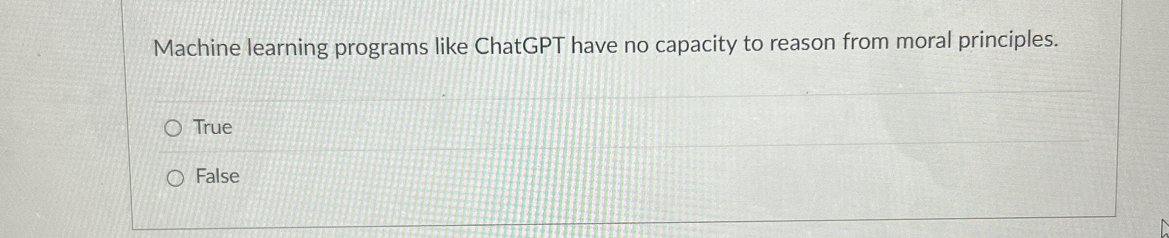 Machine learning programs like ChatGPT have no