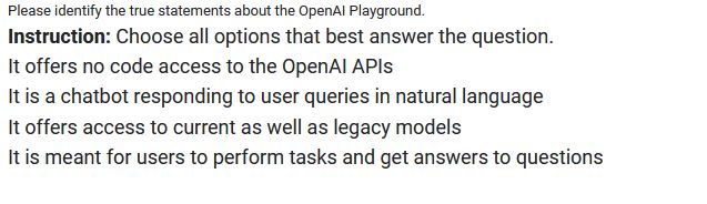 Please identify the true statements about the