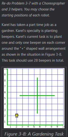 Re - do Problem 3 - 7 with a Choreographer and 3
